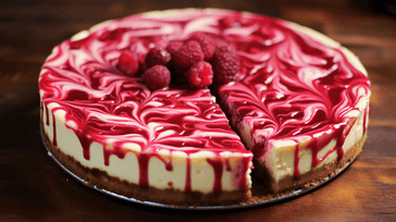 Raspberry Swirl Cheesecake